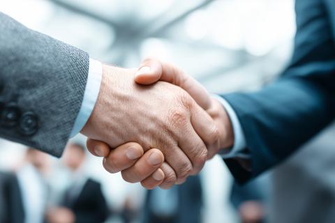 ilustration partenariats poignée de mains