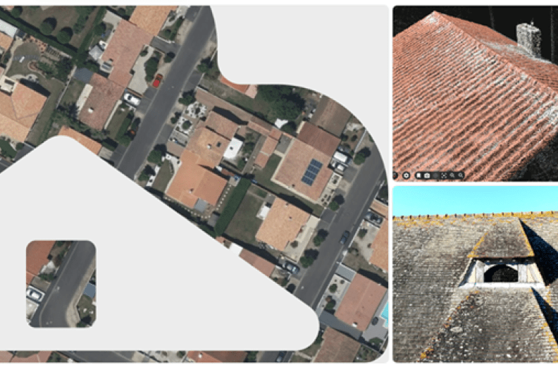 toiture vu du ciel - Agrandir l'image, fenêtre modale