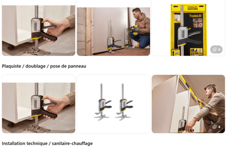 démonstration de l'outils stanley tradelift - Agrandir l'image, fenêtre modale